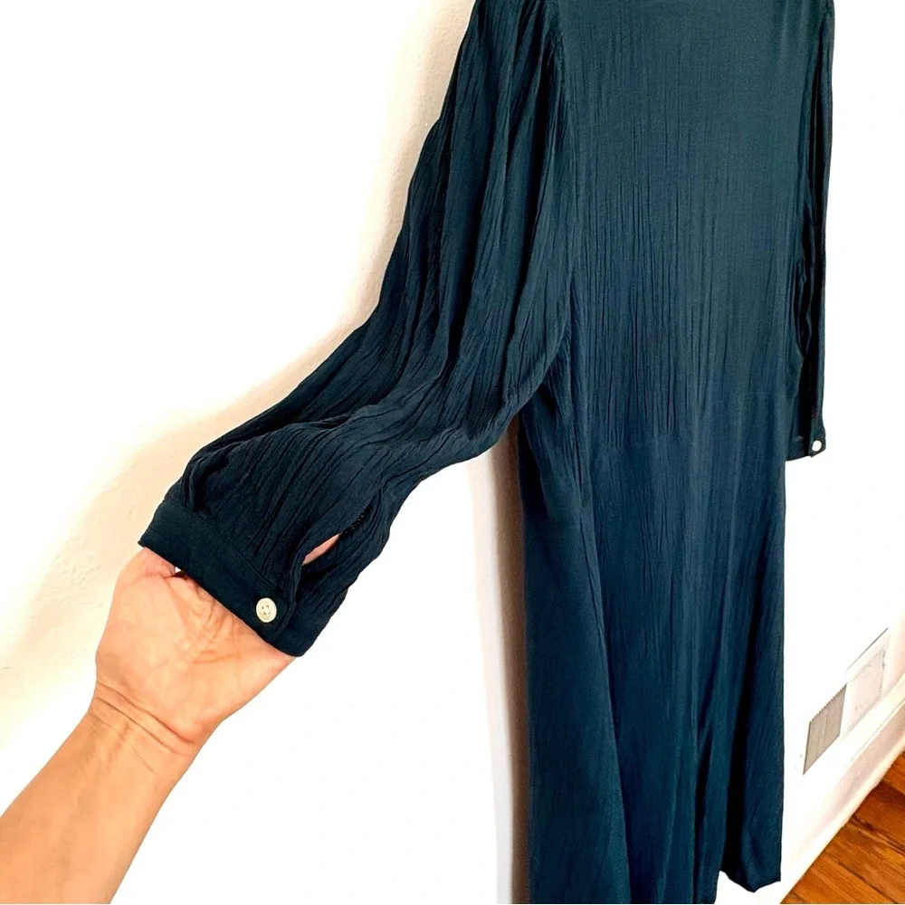 Uniqlo Dark Teal Midi Dress M - Picture 5 of 7